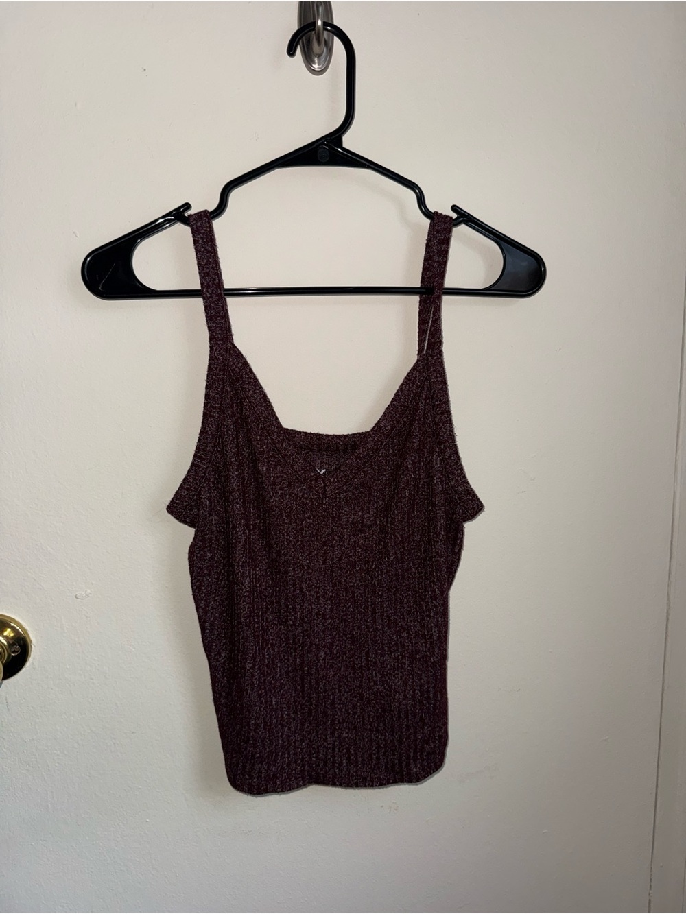 American Eagle Women's Soft & Sexy Knit Tank Top - Burgundy